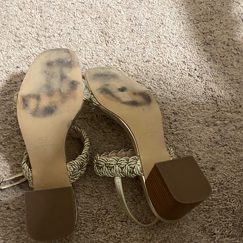 Kate Spade Metallic Braided Heels - Picture 4 of 4